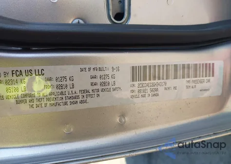 2016 Chrysler 300C z USA, uszkodzony, nr VIN 2C3CCAEG3GH343170